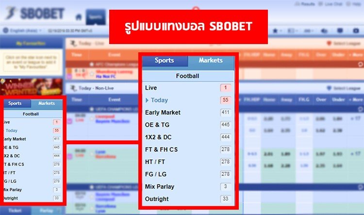 แทงบอลออนไลน์ sbobet
